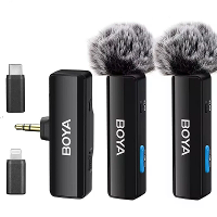 BOYA BOYALINK Draadloze Lavalier Microfoon HD Ruisonderdrukkend 100M Draadloze Transmissie Mini Mic voor iPhone Android
