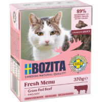 Bozita met rund stukjes in saus natvoer kat 6 x 370 g