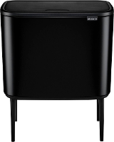 Brabantia Bo Touch Bin 31 62 03 Afvalbak 34 l Staal (l x b x h) 312 x 540 x 680 mm Zwart 1 stuk(s)