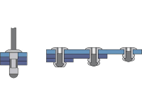 Bralo 1080006415 Blindklinknagel (Ã x l) 6.4 Mm x 15 mm Staal Aluminium 200 stuks