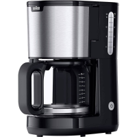 Braun KF 1500 BK Koffiezetapparaat Zwart, RVS Capaciteit koppen: 10 Glazen kan