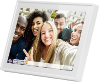 Braun Phototechnik DigiFrame 1019 WiFi weiss Digitale fotolijst 25.7 Cm 10.1 Inch Energielabel: C (A   G) 1280 x 800 Pixel 16 GB Wit