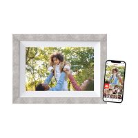 Braun Phototechnik DigiFrame 10W WiFi Digitale WiFi fotolijst 25.7 Cm 10.1 Inch Energielabel: C (A   G) 1280 x 800 Pixel 32 GB Grijs