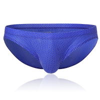 Braveperson Mens Sexy Jacquard Pattern U Convex Breathable Briefs Low Rise Underwear