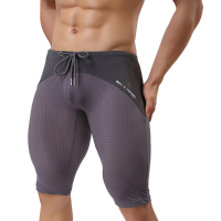 Brave Person Mesh Breathable Quick Drying Surf Swimming Trunks Men Gym Fitness Tight Sports Shorts