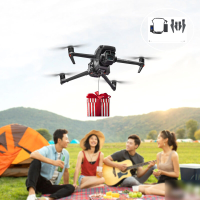 BRDRC Airdrop Air Dropping System Remote Thrower Transport Gift Sea Fishing Delivery Device met Verhoogd Landingsgestel