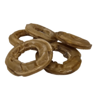 Brekz Dental Rawhide   ring kauwsnack hond 7,5 cm 5 stuks
