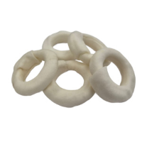 Brekz Rawhide   runderhuidring kauwsnack hond 7,5 cm 5 stuks