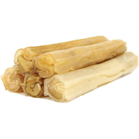 Brekz Rawhide   runderhuidstaaf geperst kauwsnack hond 25 cm 24 stuks