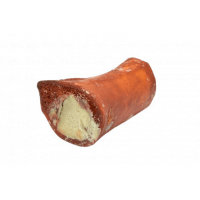Brekz Snacks   Gerookt runderbot gevuld met schaapvet voor de hond 2 stuks
