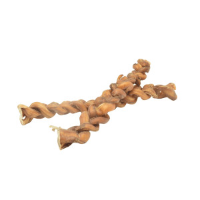 Brekz Snacks   Gevlochten bullepees 20 22cm voor de hond 3 x 3 stuks