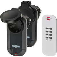 Brennenstuhl Comfort Line Radiografisch bediende schakelaarset 2x IP44