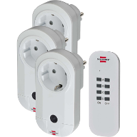 Brennenstuhl Comfort Line Radiografisch bediende schakelaarset 3x IP20 wandcontactdoos