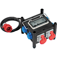 Brennenstuhl Compacte rubberen stroomverdeler BSV 3 FI/16 2 IP44 stekkerdoos