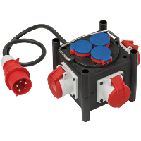 Brennenstuhl Compacte rubberen stroomverdeler BSV 3 LS E/16 2 IP44 1 meter stekkerdoos