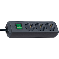 Brennenstuhl Eco Line met schakelaar 3 voudig, 5 m stekkerdoos