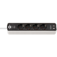 Brennenstuhl Ecolor stekkerdoos 4 voudig + 2x USB