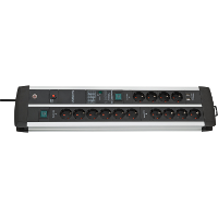 Brennenstuhl Premium Protect Line 120.000A Duo stekkerdoos 14 voudig met overspanningsbeveiliging en USB