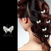 Bridal Hair Accessories U Clip Butterfly Hairpin Headdress Headpieces