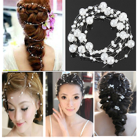 Bride Wedding Party Hair Pearl Beaded Bridal Headpiece Tiara