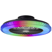 Brilliant G60040/06 Badria LED plafondlamp met ventilator LED module LED vast ingebouwd 40 W Zwart