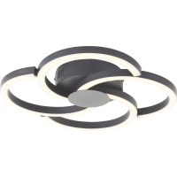Brilliant G80660/06 Fico Plafondlamp LED LED vast ingebouwd 22 W Zwart