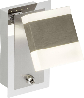 Brilliant Target G18810/77 LED wandspot 5 W Energielabel: LED Warm wit Nikkel, Chroom