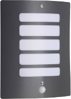 Brilliant Todd 47698/63 Buitenlamp met bewegingsmelder (wand) E27 60 W Antraciet