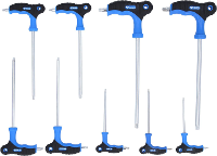 Brilliant Tools BT041200 Haakse schroevendraaierset T 10, T 15, T 20, T 25, T 27, T 30, T 40, T 45, T 50 9 delig