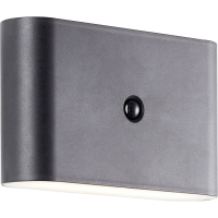 Brilliant Xino G80605/06 LED buitenlamp met bewegingsmelder (wand) LED LED vast ingebouwd 34 W Zwart