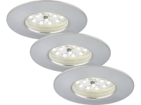 Briloner 7231 039 LED inbouwlamp Set van 3 stuks 16.5 W Warm wit