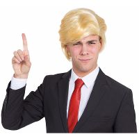 Carnaval pruik voor President Donald Trump   blond   slecht haar   heren