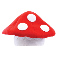 Carnaval verkleed hoed   Paddenstoel   Rood   foute party/kabouter thema