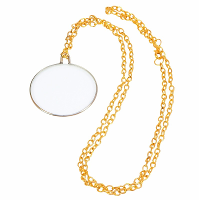 Carnaval verkleed Ouderwets oogglas aan ketting   Monocle   van vroeger   Professor/Gentleman