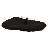 Franse carnaval verkleed alpino pet   baret   zwart   polyester