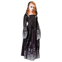 Halloween verkleed jurk   Gothic zombie   zwart/grijs   voor kinderen   carnaval kostuum