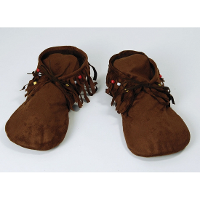 Moccasins verkleed schoenen   bruin   dames   maat 37 40   indianen   hippies
