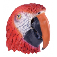 Papegaaien dieren masker   voor volwassenen   verkleed   carnaval   vogels   rubber