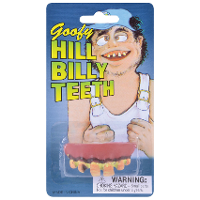 Slechte tanden nep gebitje fopartikelen   Hill Billy slechte tandjes   volwassenen   neptanden
