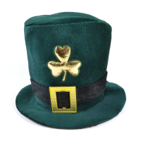 St. Patricks day thema verkleed hoed   fluweel   groen   Ierland hoeden