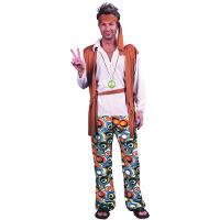 Verkleedkleding Hippie peace kostuum voor heren