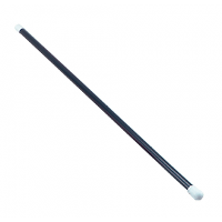 Bristol Novelty zwarte goochel toverstok   75 cm   verkleedkleding accessoires   Goochelaar/Tovenaar