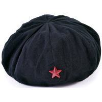 Zwarte verkleed baret met ster   volwassenen   Revolutie   Carnaval   Che Guevara