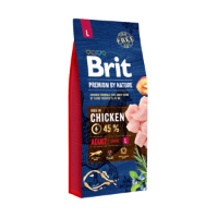 Brit Premium by Nature Adult L hondenvoer 15 kg