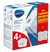 Brita Waterfilterbundel Marella Cool white + 4 MAXTRA+ filterpatronen