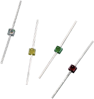 Broadcom HLMP 6400 Bedrade LED Geel Koepelvormig 1.9 Mm 9 mcd 90 ° 10 mA 2 V
