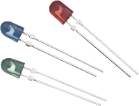 Broadcom HLMP LG65 VY0DD Bedrade LED Rood Ovaal 3 x 4 mm 1380 mcd 50 °, 100 ° 20 mA 2.3 V