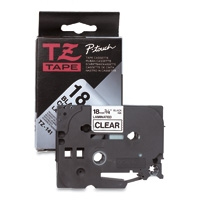 Etiketten Brother TZe, TZ TZe S141 Tapekleur: Transparant Tekstkleur:Zwart 18 mm 8 m