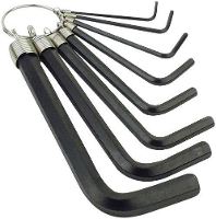 Brüder Mannesmann Inbus Haakse schroevendraaierset 2.5 Mm, 3 mm, 4 mm, 5 mm, 6 mm, 8 mm, 10 mm, 2 mm 8 delig