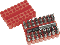 Brüder Mannesmann M 297 33 Bitset 33 delig T profiel met gat, Inbus BO, Tri Wing, Sleufmoer, Torque